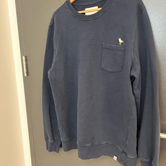 Revolution XL GUC some fading/stains Blue Crewneck Sweater Classic Knit Design - Picture 10 of 16